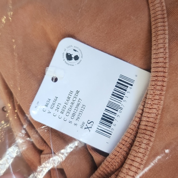 OFFER New Free People FP Movement Hot Shot Onesie XS Jumpsuit Red Earth Romper - Picture 12 of 15